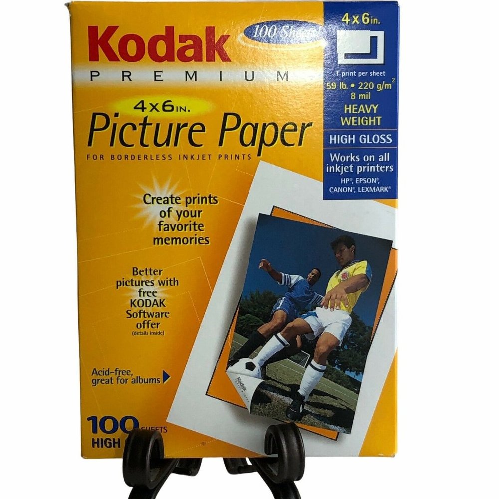 Kodak 100 Sheet premium inkjet picture paper 4x6"